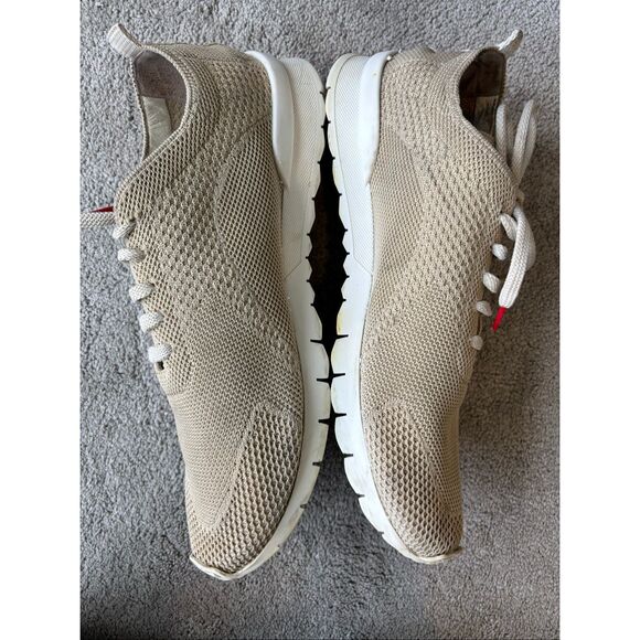 Kiton Men’s FITS - SNEAKERS knit COTTON, beige, Sz 11, $995 - Picture 9 of 12
